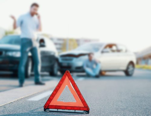 man calling an auto accident attorney after accident in Indianapolis