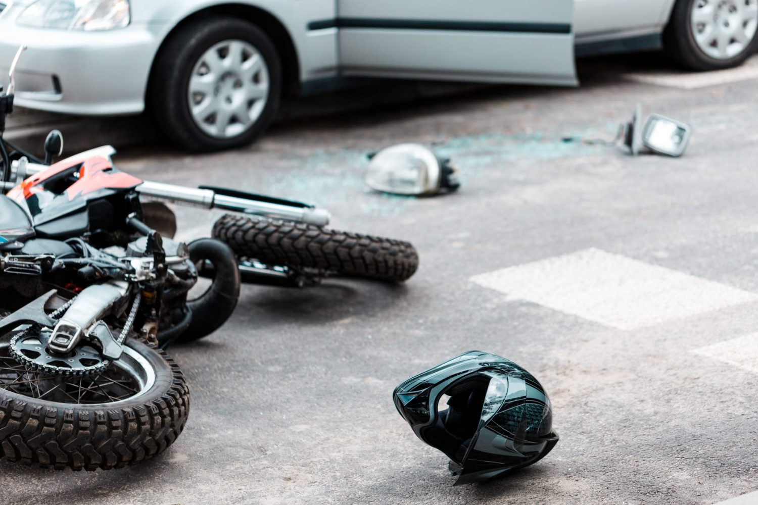 motorcycle accident with a car in Indianapolis