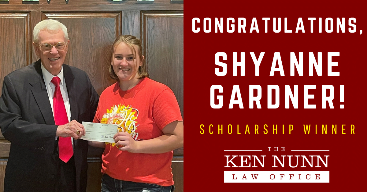 Local Personal Injury Law Firm Awards Scholarship to Deserving Student