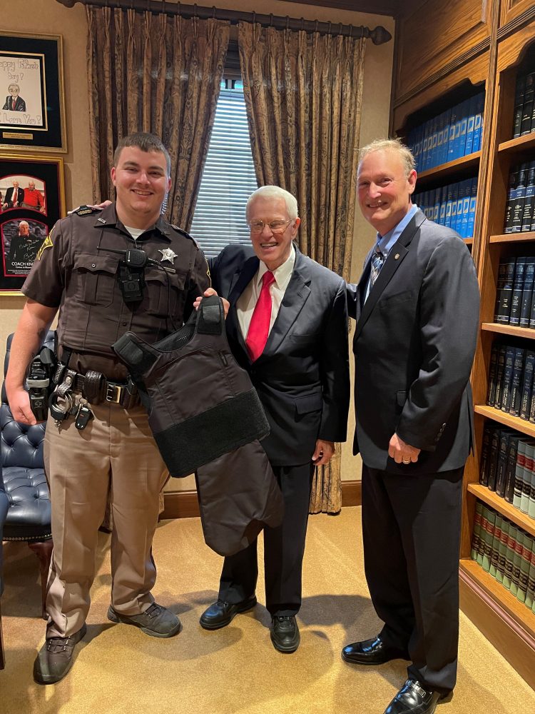 Attorney Ken Nunn with volunteer officer